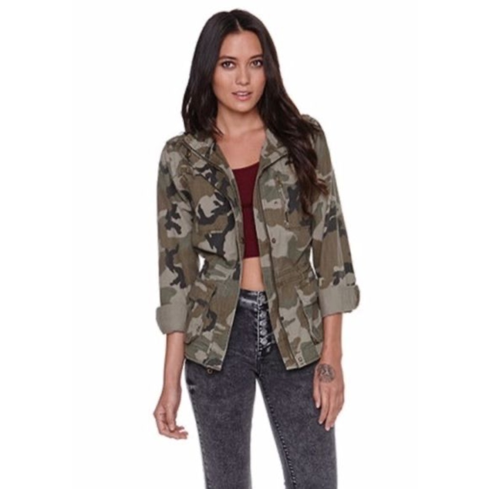 Pacsun LA Hearts Camo Utility Jacket